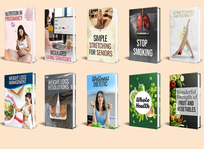 50 Fitness eBook Bundle – Personal Trainer Programs, Wellness & Workout Guides, Health & Gym Motivation